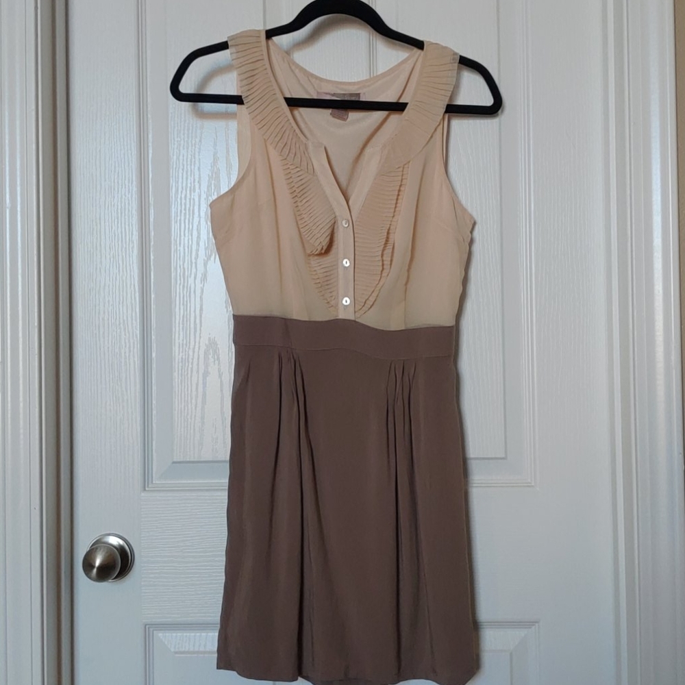 Cream color sleeveless dress